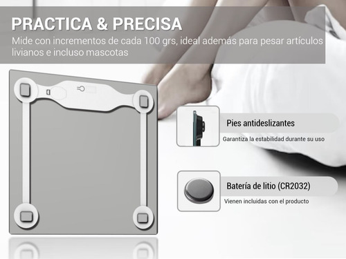 Imagen 5 de 5 de Balanza Digital Sansei Ba6010spi Vidrio Templado Max 150 Kg