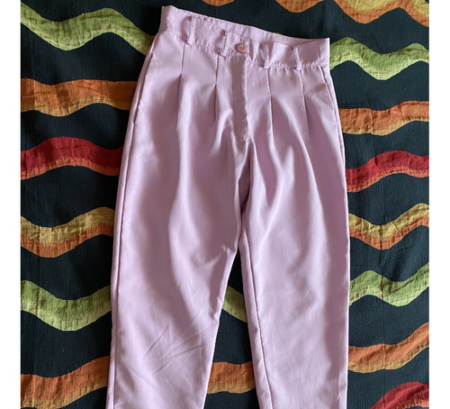 Pantalon Rosa Pinzado Talle S