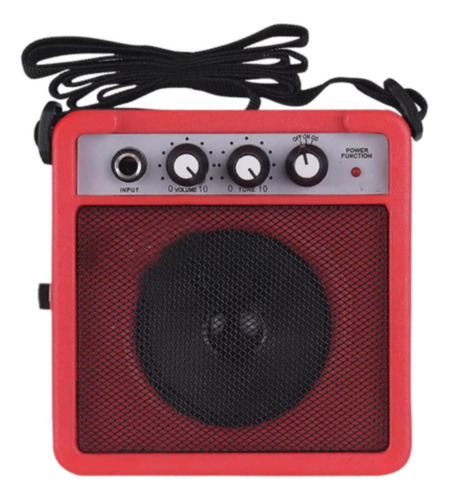 Mini Amplificador De Guitarra De 5 W Para Práctica Rojo