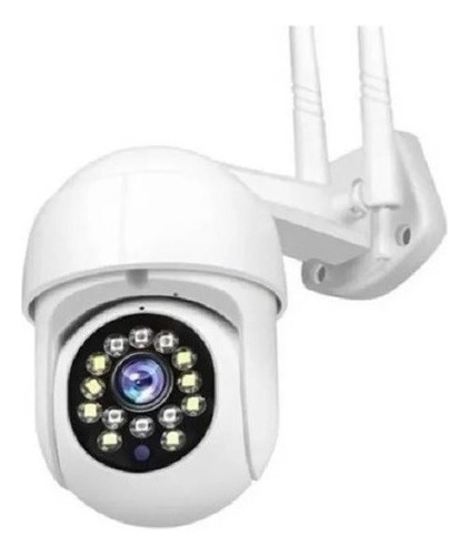 Cámara Ip Wifi Exterior 1080p Inalámbrica Hd Infrarrojo Color Blanco