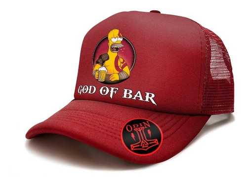 Gorra Trucker Personalizada Homero God Is Bar Simpson