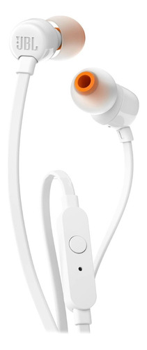 Auriculares Jbl T110 In-ear Pure Bass Microfono Blanco