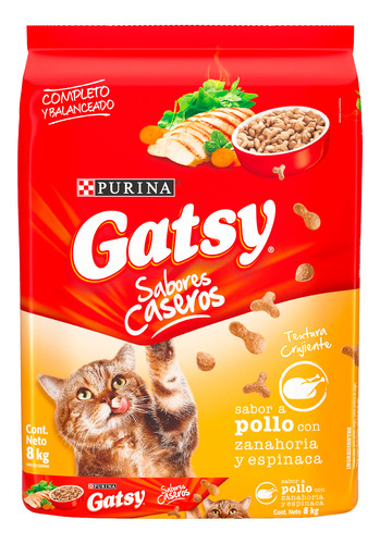 Comida Para Gatos Gatsy Purina Sabor Pollo 8kg