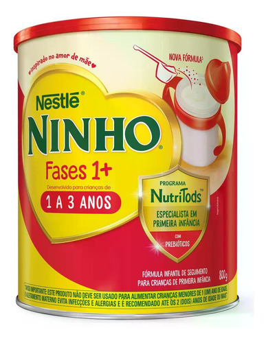 Ninho Fases 1+ Nestlé Kit Com 6 Latas De 800g Cada