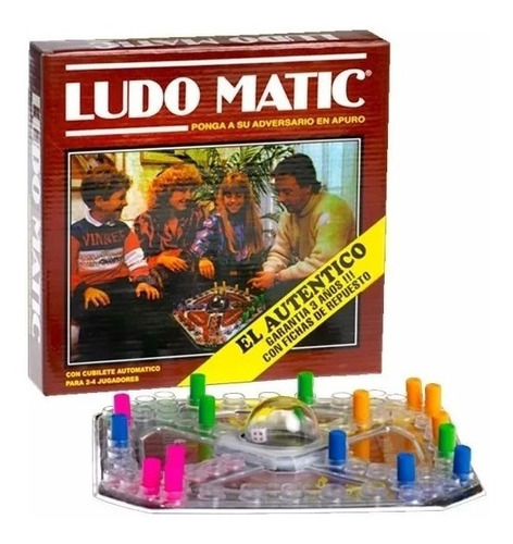 Ludo Matic Cubilete Automatico Juego De Mesa Hab Edu Full