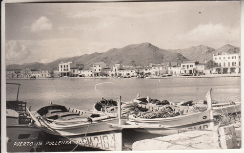 1958 Postal Fotografia Vista Puerto Pollensa Mallorca España