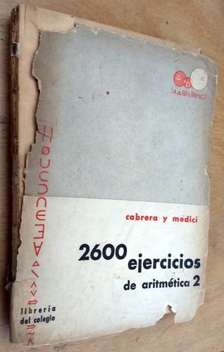 2600 Ejercicios Aritmetica 2 Cabrera Medici Libreria Colegio