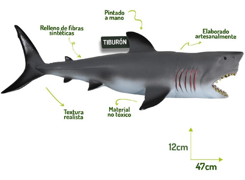 Imagen 4 de 8 de Grandes Juguetes De Dinosaurios Jurassic Tiburon
