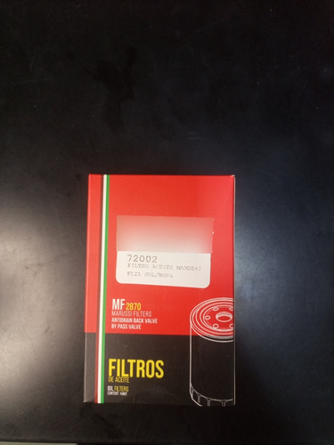 Filtro De Aceite Marussi Flia Gol/bora 