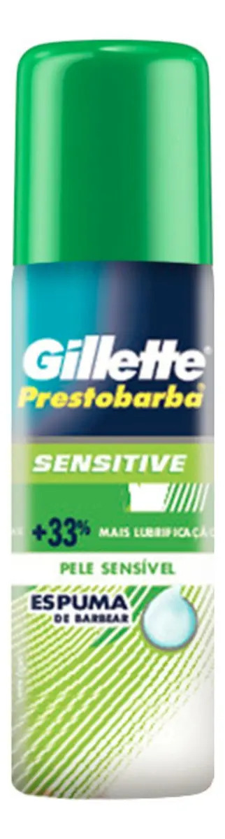 Espuma de Barbear Gillette Prestobarba Sensitive Frasco 56g