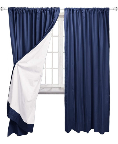 Cortinas Azul Marino Amazon Basics Black Out