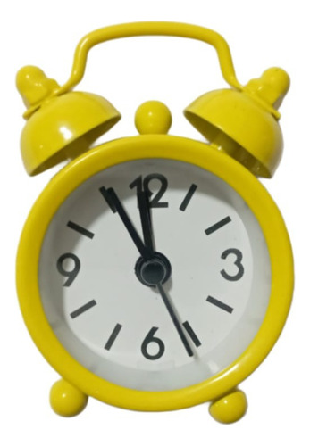 Reloj Mini Con Despertador Varios Colores  5cm Analogico