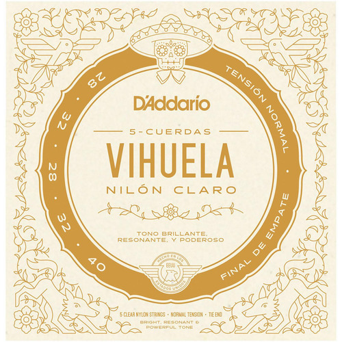 Encordadura D'addario Para Vihuela Mv10n
