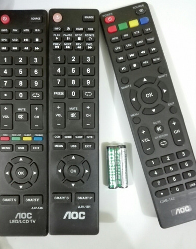 Control Remoto Para Tv Led/lcd  Aoc Smart + Pilas