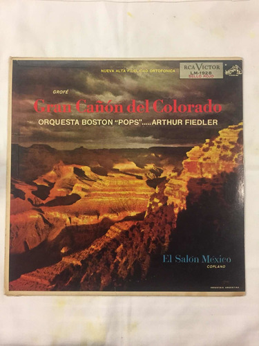 Disco Vinilo Victor Pops Arthur Fiedler Gran Cañon Colorado