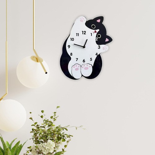 Reloj De Pared Con Diseño 30 Cm X 25 Cm Sin Cola Oscilante