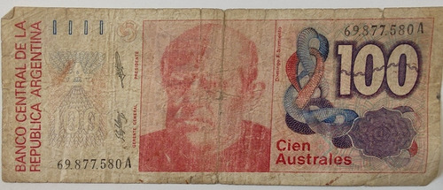 Billete Argentina Cien Australes  -- (bb17