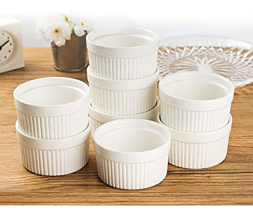 Set De 6 Ramekin Vidrio 8 Cm. Set De 6 Ramekin Vidrio 8 Cm.