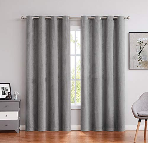 Randall - Cortinas De Ante Sinttico Para Ventana, 60.2in D