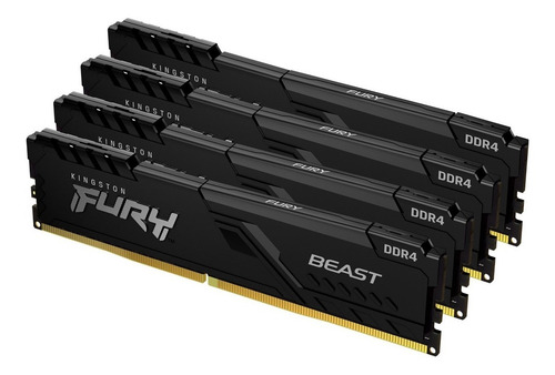 Imagem 2 de 3 de Memória Ram Ddr4 8gb 2666 Kingston Fury Beast Kf426c16bb/8