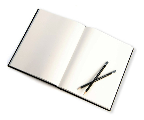 Sketchbook A4 Black Capa Dura 110 Folhas Royal & Langnickel Cor Preto Liso