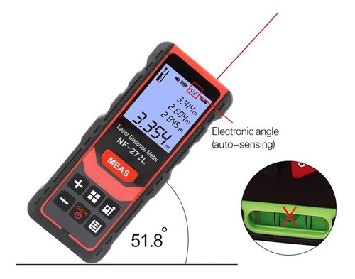 Medidor De Distancia Láser 60 Y 100m Recargable