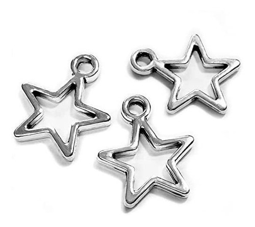 Colgante Luna Estrella Plata Encanto Sol -joyas Diy-