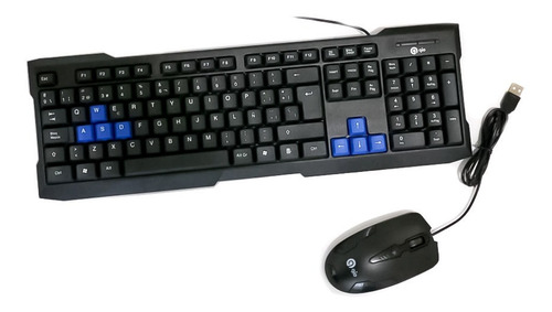 Kit Teclado Y Mouse Para Pc Gio Modelo G21 Usb Teclas En Español, A Prueba De Salpicaduras, Compatible Con Windows, Ios, Android