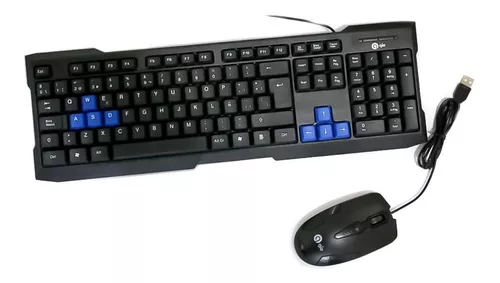 Kit combinado de accesorios para juegos RGB para PC, teclado para juegos y  mouse para juegos, teclado USB a prueba de derrames, mouse óptico con cable