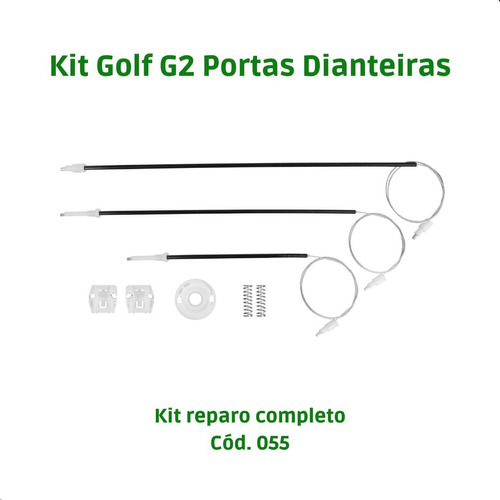 Kit Reparo Maquina Vidro Elétrico Golf G2 Sapão Diant. Rotax