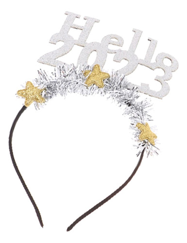 Glitter Hello 2023 Diadema Fiesta Accesorio Para El Argén