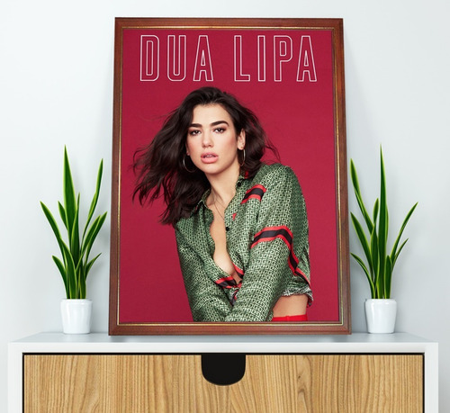 Dua Lipa Poster Enmarcado Listo Para Colgar En Cuadro