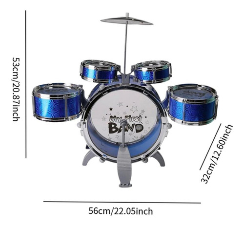 Juego De Batería De Jazz Para Niños, Kits De Batería De