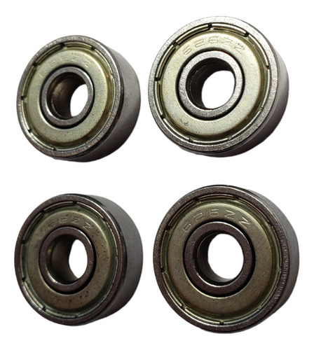 Set 4 Rodamientos 626 Zz, 6x9x6 Mm, Blindados