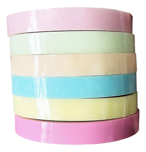 6x Cinta Adhesiva De Colores Para Hacer Bolas, Adorno