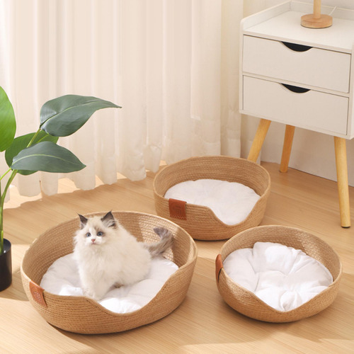 Cama Tipo Cesta Para Gatos, Bonita Cesta Nido Para Dormir, S