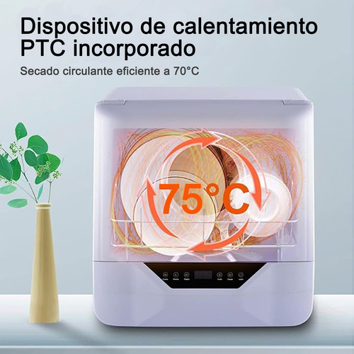 Lavaplatos Automatico Portatil Lavavajilla 4 Programa Blanco