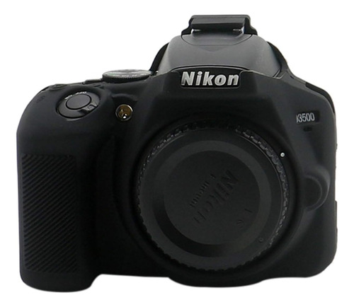 Funda Para Nikon D3500 Dslr Tuyung Silicona Negro