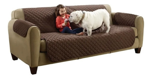 Forro Sofa Protector Muebles 3 Puestos Doble Faz Perro Gato