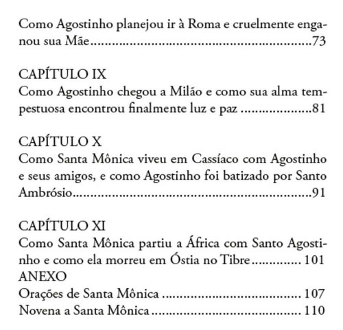 A Vida De Santa Mônica, De Francis Alice Forbes. Editora Tesouros Católicos, Capa Mole, Edição 1 Em Português, 2022