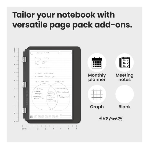 Portátil Reutilizable Rocketbook Pro 20 Smart Smart, Talla