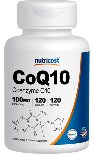 Nutricost Coq10 100 Mg 120 Cápsulas Vegetales 120