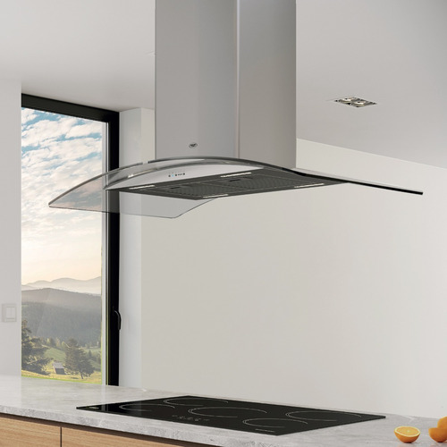 Imagen 2 de 10 de Campana De Cocina Tst Isla Lacar 90x60 - Ahora 18