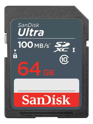Imagen 1 de 1 de Tarjeta Sandisk Ultra Sdxc De 64gb/sdsdunr-064g-gn3in
