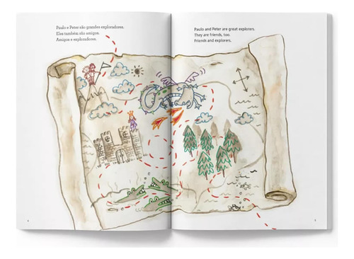 Paulo E Peter Caçadores De Tesouros Caroline Adderson Editora Melhoramentos Capa Mole Em Português