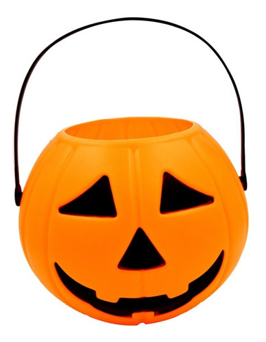 Calabaza Halloween Caramelera Golosinas Plastica Cotillon