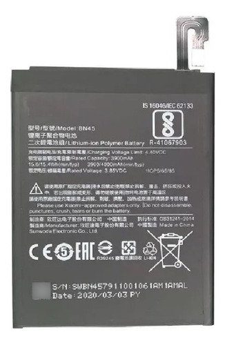 Bateria Generica Para Xiaomi Redmi Note 5 Note5 Bn45 Bn-45