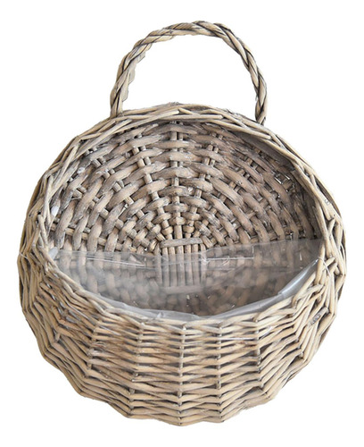 - Cesta Colgante Tejida Hecha A Mano, Soporte De Flores, S