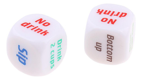 2 Peças Criativas De Jogo De Decisão Para Beber Dados De