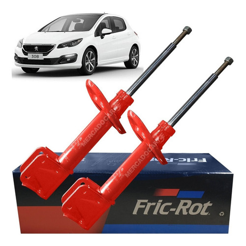 Kit 2 Amortiguadores Del Peugeot 308 1.6 Hdi Fric-rot - 2015